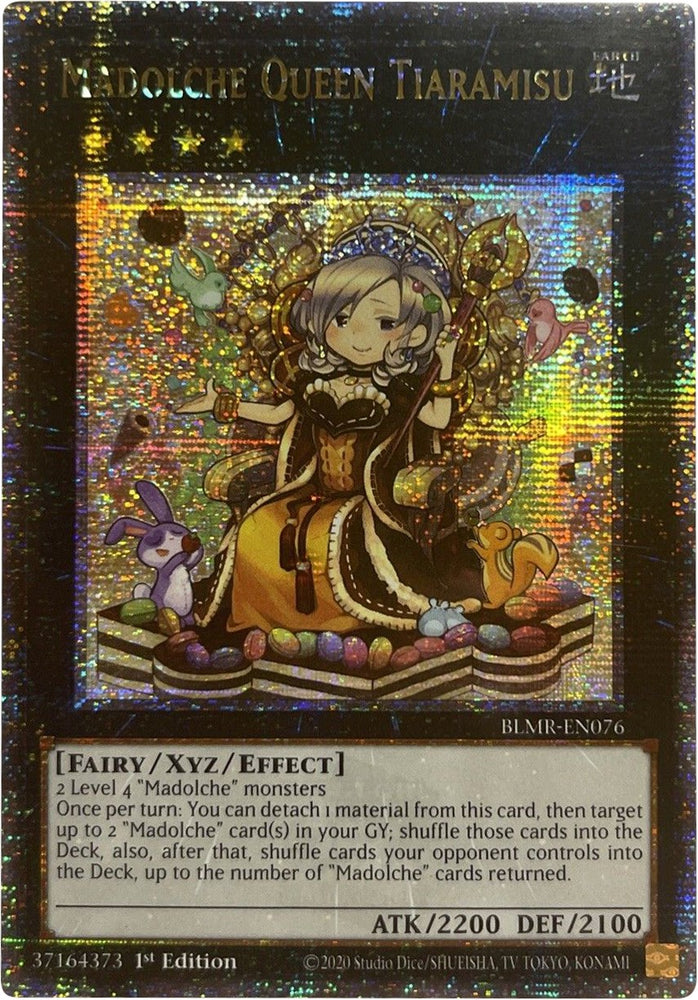 Madolche Queen Tiaramisu [BLMR-EN076] Quarter Century Secret Rare - Yugioh Cards For Your TCG Needs!