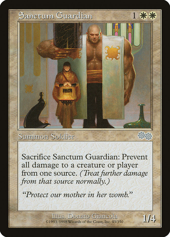 Sanctum Guardian [Urza's Saga] Magic: The Gathering