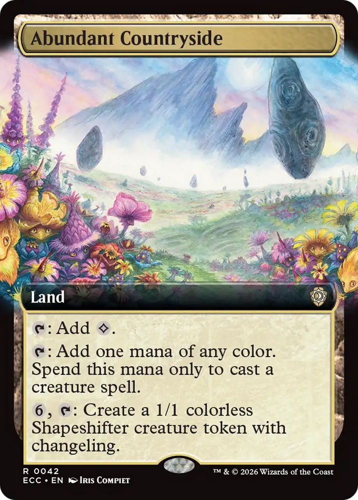 Abundant Countryside (Extended Art) [Lorwyn Eclipsed Commander] Magic: The Gathering