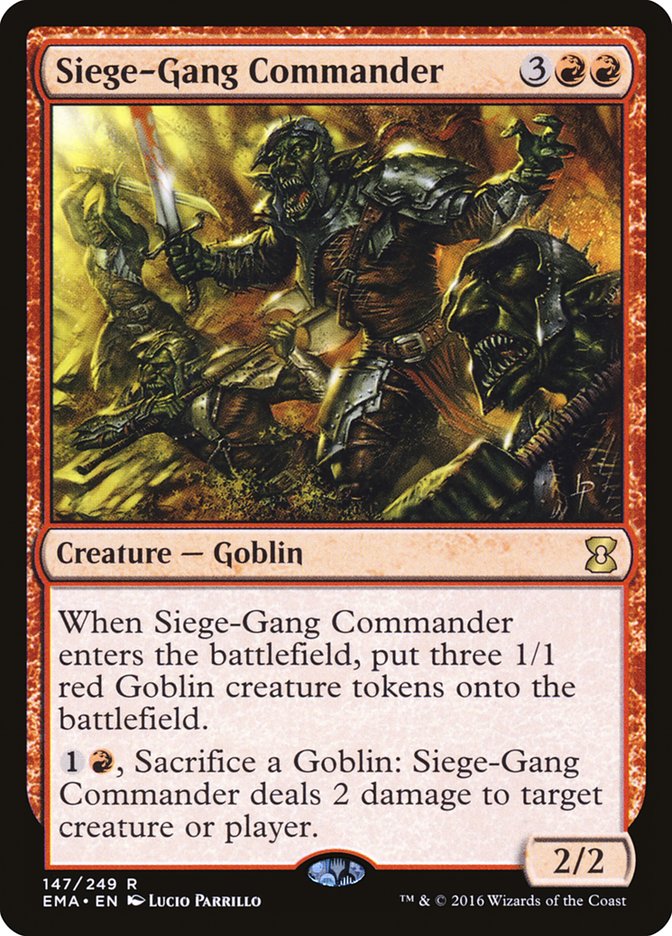 Siege-Gang Commander [Eternal Masters] Magic: The Gathering