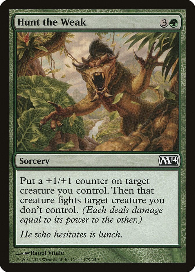 Hunt the Weak [Magic 2014] Magic: The Gathering