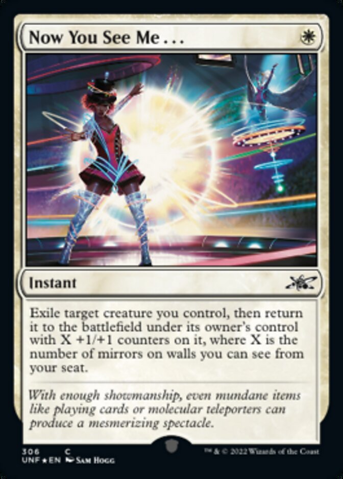 Now You See Me . . . (Galaxy Foil) [Unfinity] Magic: The Gathering