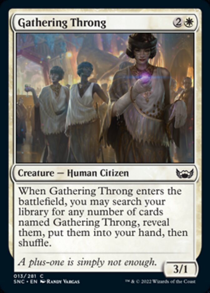 Gathering Throng [Streets of New Capenna] Magic: The Gathering