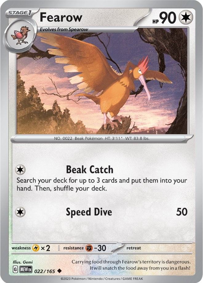 Fearow (022/165) [Scarlet & Violet 151] Pokémon