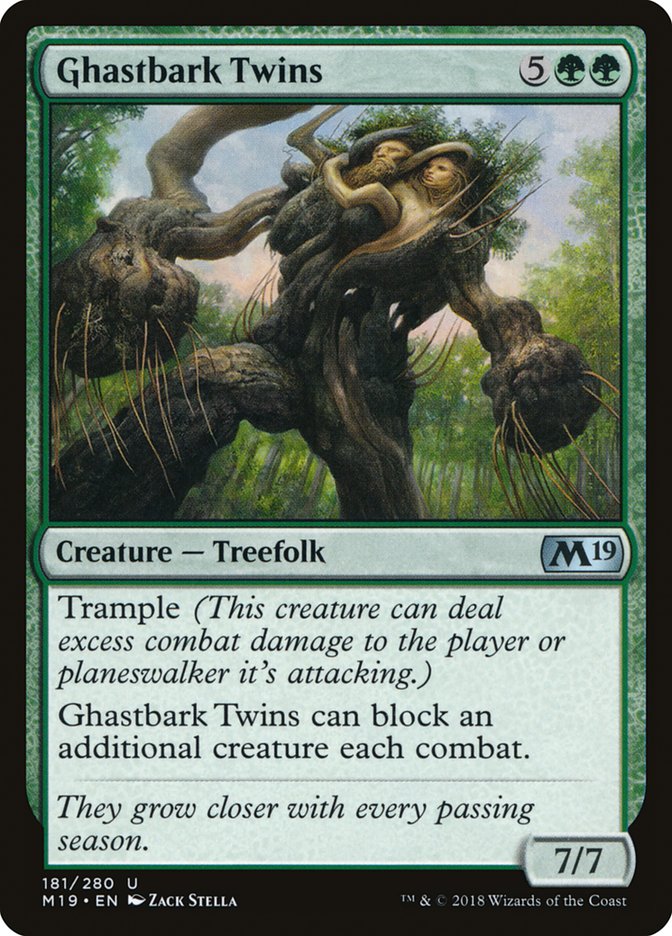 Ghastbark Twins [Core Set 2019] Magic: The Gathering