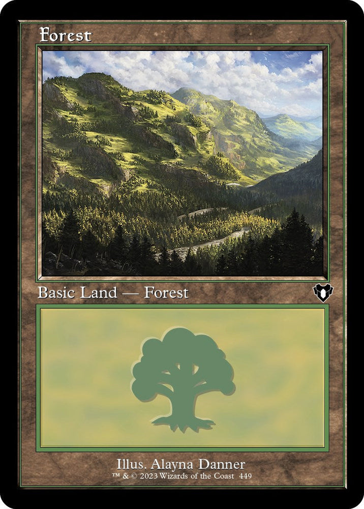 Forest (449) (Retro) [Commander Masters] Magic: The Gathering