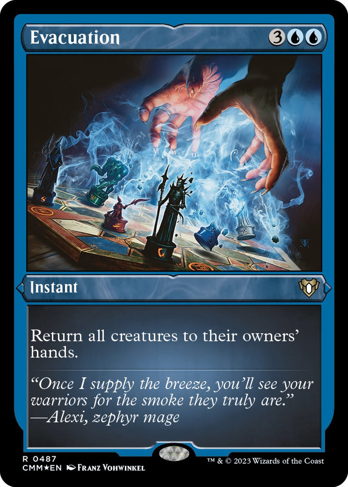 Evacuation (Foil Etched) [Commander Masters] Magic: The Gathering