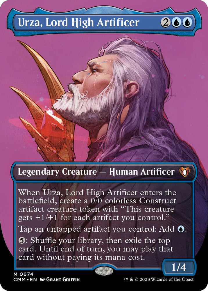 Urza, Lord High Artificer (Borderless Profile) [Commander Masters] Magic: The Gathering