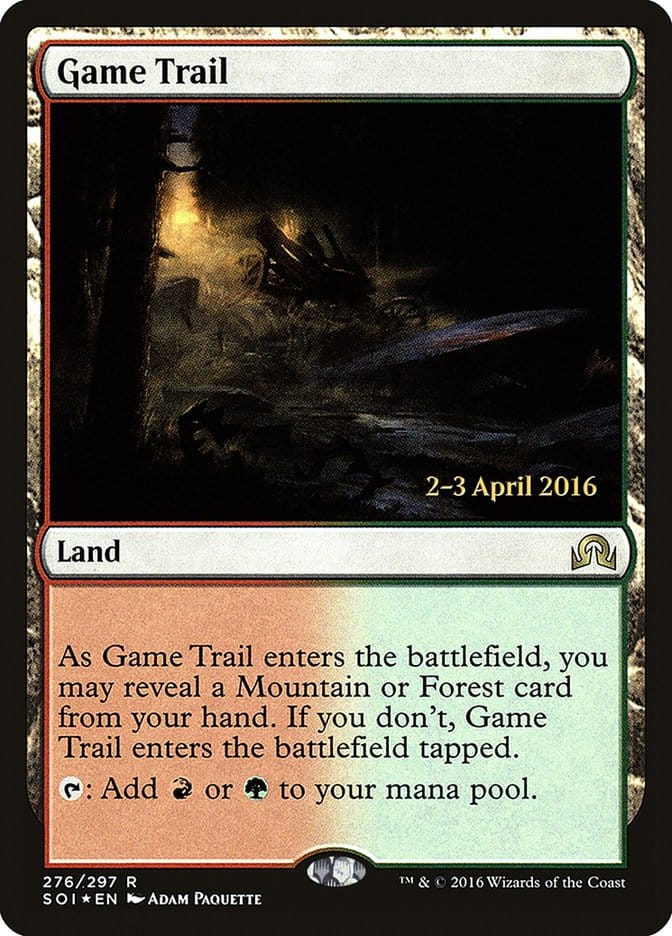 Game Trail [Shadows over Innistrad Prerelease Promos] Magic: The Gathering