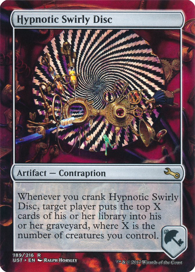 Hypnotic Swirly Disc [Unstable] Magic: The Gathering