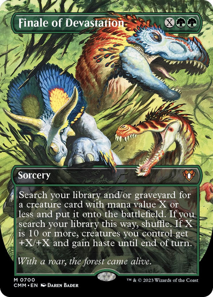 Finale of Devastation (Borderless Alternate Art) [Commander Masters] Magic: The Gathering