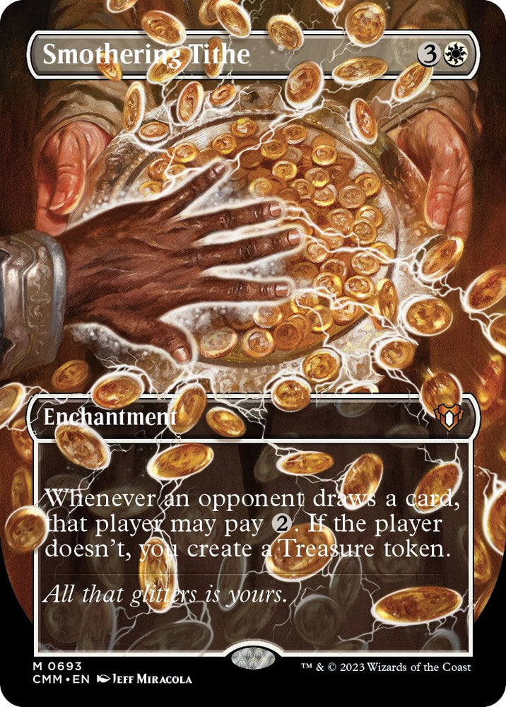 Smothering Tithe (Borderless Alternate Art) [Commander Masters] Magic: The Gathering