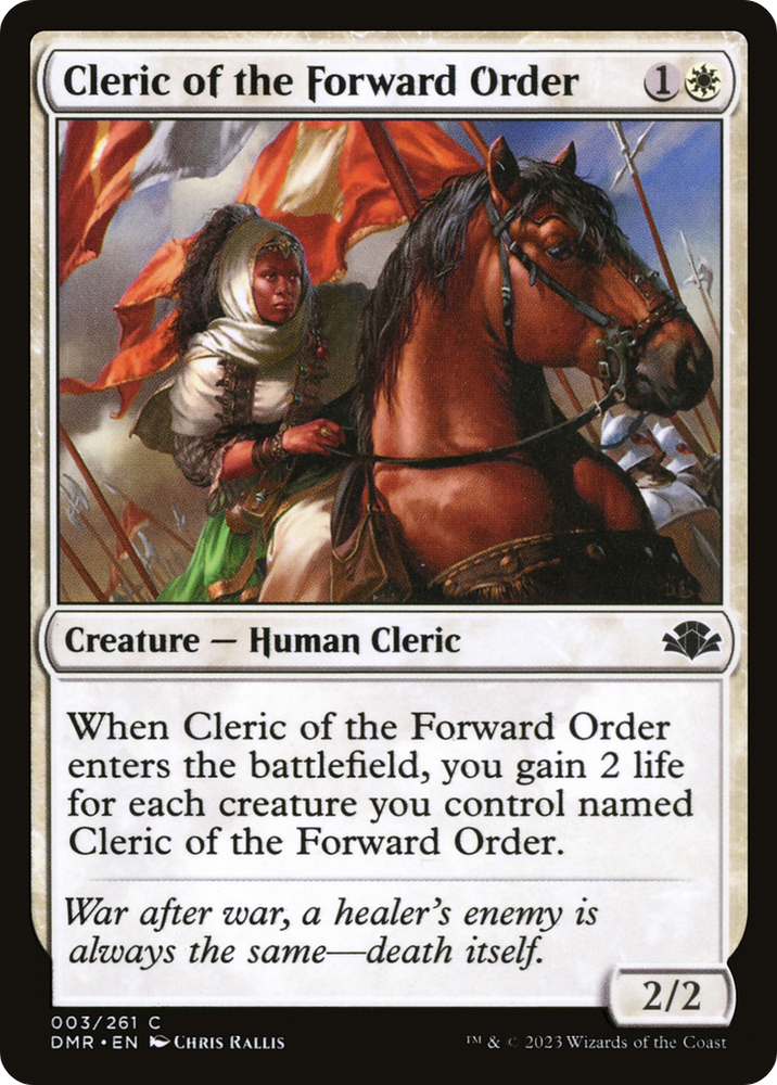Cleric of the Forward Order [Dominaria Remastered] Magic: The Gathering