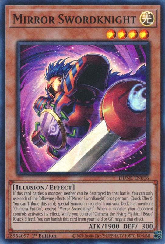 Mirror Swordknight [DUNE-EN006] Super Rare - Yugioh Cards For Your TCG Needs!