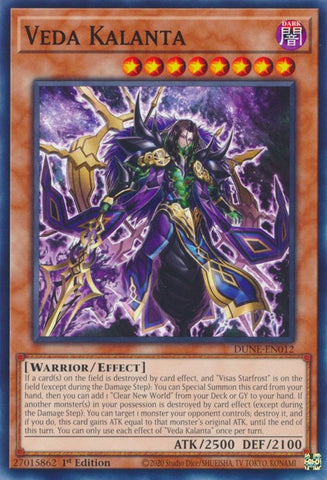 Veda Kalanta [DUNE-EN012] Common - Yugioh Cards For Your TCG Needs!