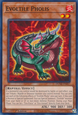 Evoltile Pholis [DUNE-EN017] Common - Yugioh Cards For Your TCG Needs!