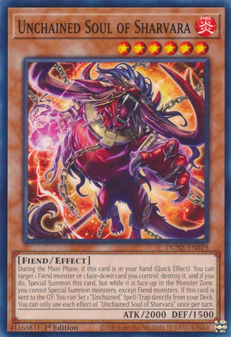 Unchained Soul of Sharvara [DUNE-EN019] Common - Yugioh Cards For Your TCG Needs!