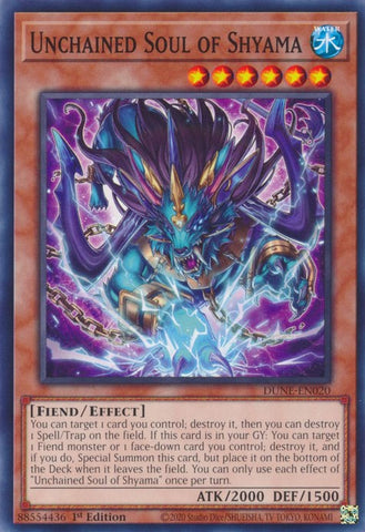 Unchained Soul of Shyama [DUNE-EN020] Common - Yugioh Cards For Your TCG Needs!