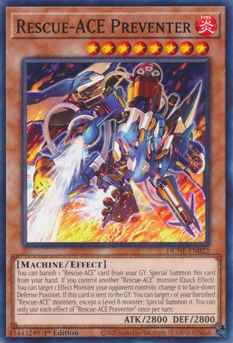 Rescue-ACE Preventer [DUNE-EN022] Common - Yugioh Cards For Your TCG Needs!
