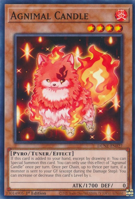 Agnimal Candle [DUNE-EN027] Common - Yugioh Cards For Your TCG Needs!