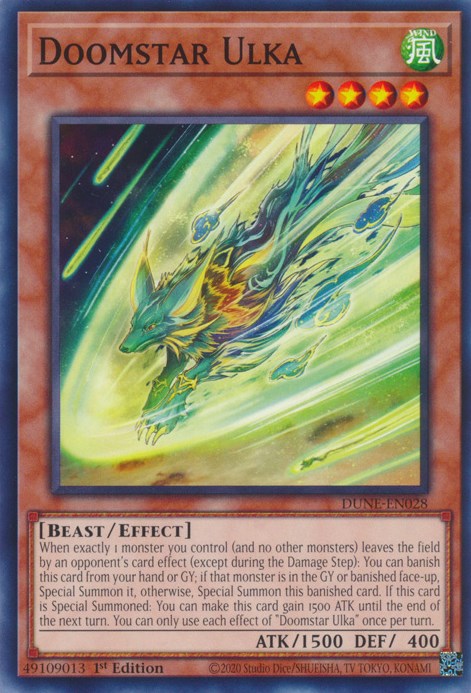 Doomstar Ulka [DUNE-EN028] Common - Yugioh Cards For Your TCG Needs!