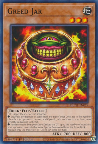 Greed Jar [DUNE-EN029] Common - Yugioh Cards For Your TCG Needs!
