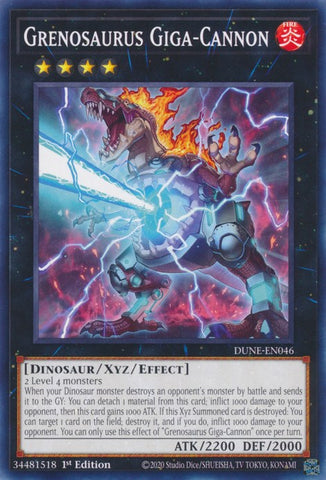 Grenosaurus Giga-Cannon [DUNE-EN046] Common - Yugioh Cards For Your TCG Needs!