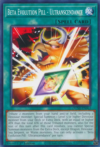 Beta Evolution Pill - Ultranscendance [DUNE-EN063] Common - Yugioh Cards For Your TCG Needs!
