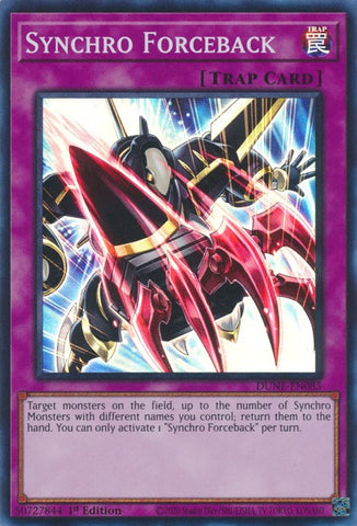 Synchro Forceback [DUNE-EN085] Super Rare - Yugioh Cards For Your TCG Needs!