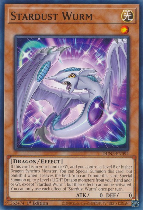 Stardust Wurm [DUNE-EN094] Common - Yugioh Cards For Your TCG Needs!
