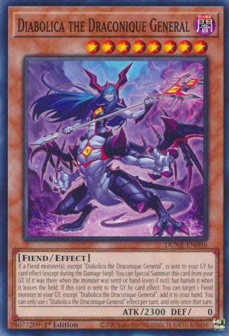 Diabolica the Draconique General [DUNE-EN096] Common - Yugioh Cards For Your TCG Needs!