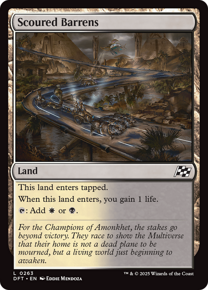 Scoured Barrens [Aetherdrift] Magic: The Gathering