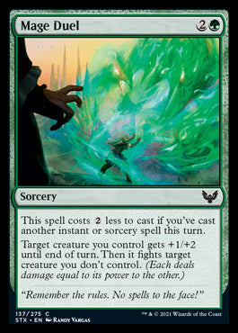 Mage Duel [Strixhaven: School of Mages] Magic: The Gathering