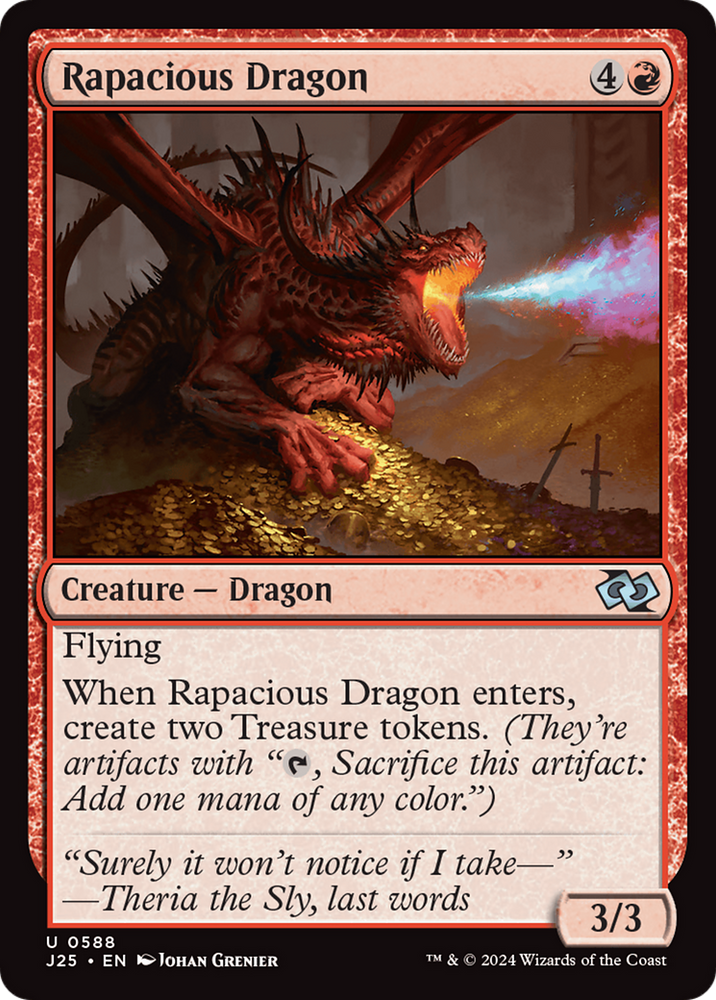 Rapacious Dragon [Foundations Jumpstart] Magic: The Gathering