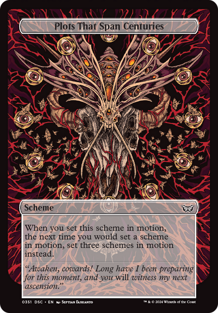 Plots That Span Centuries (Full Art) [Duskmourn: Archenemy] Magic: The Gathering