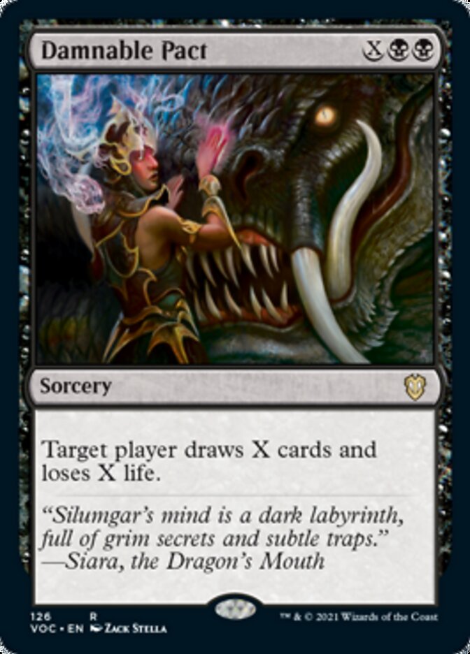 Damnable Pact [Innistrad: Crimson Vow Commander] Magic: The Gathering