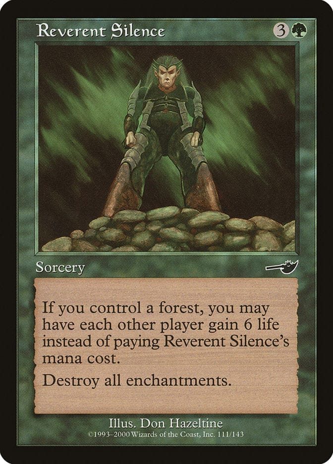 Reverent Silence [Nemesis] Magic: The Gathering