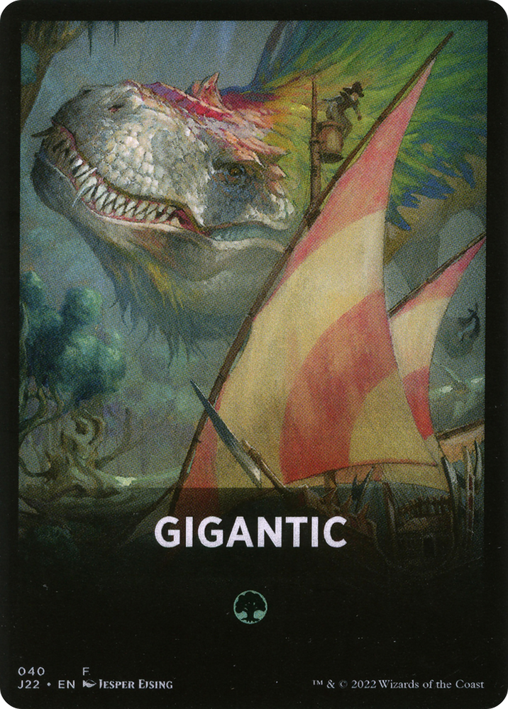 Gigantic Theme Card [Jumpstart 2022 Front Cards] Magic: The Gathering
