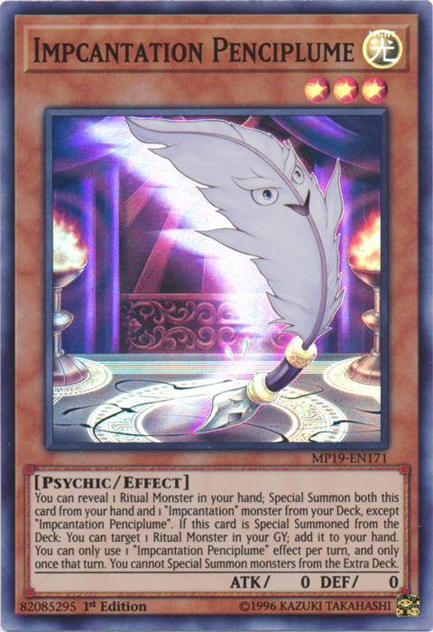 Impcantation Penciplume [MP19-EN171] Super Rare - Yugioh Cards For Your TCG Needs!