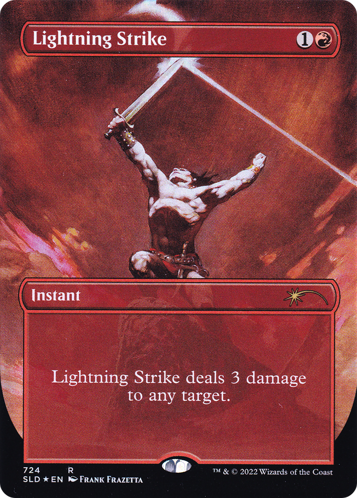 Lightning Strike (Borderless) [Secret Lair Drop Promos] Magic: The Gathering