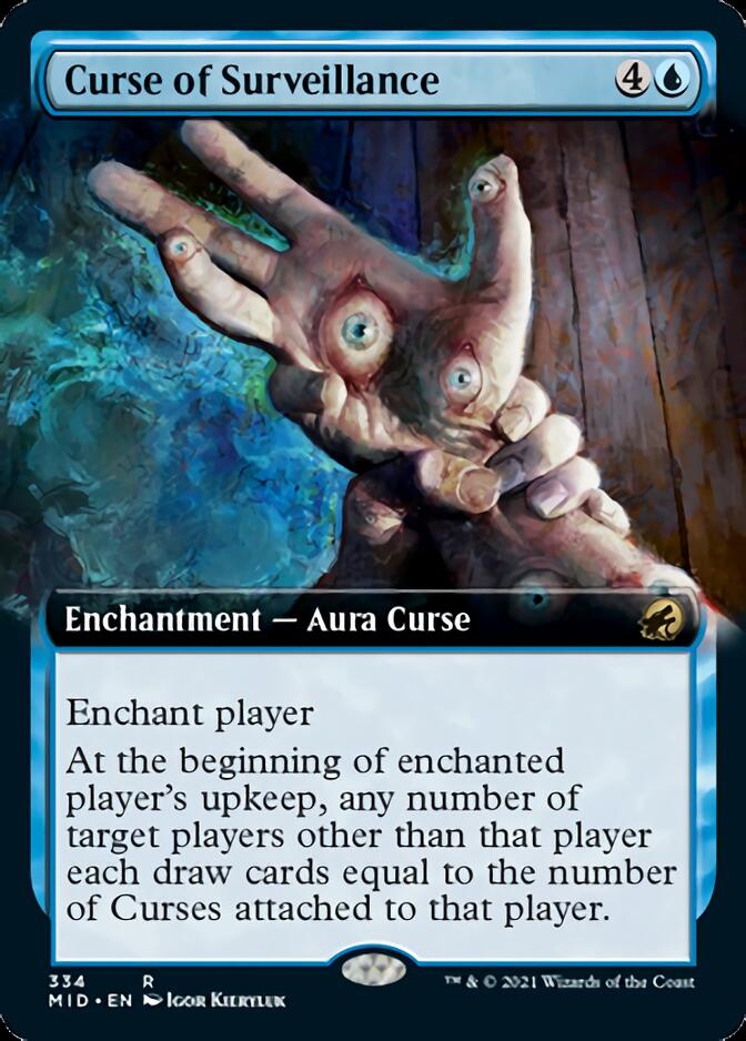 Curse of Surveillance (Extended Art) [Innistrad: Midnight Hunt] Magic: The Gathering