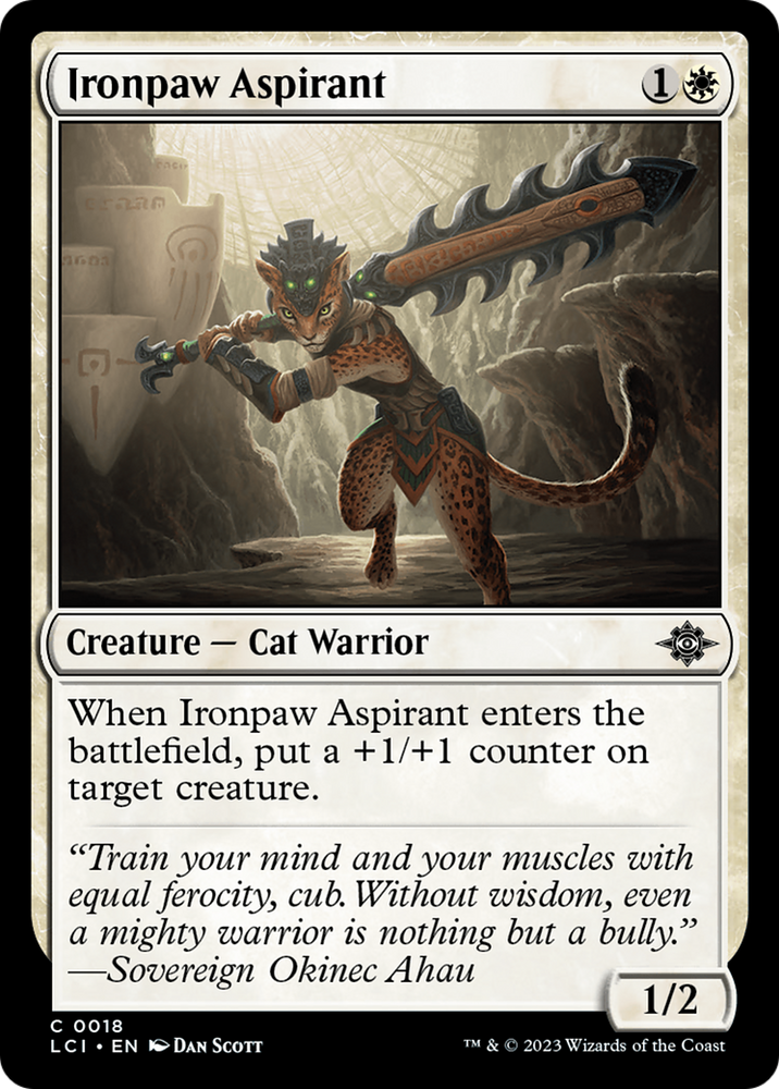 Ironpaw Aspirant [The Lost Caverns of Ixalan] Magic: The Gathering