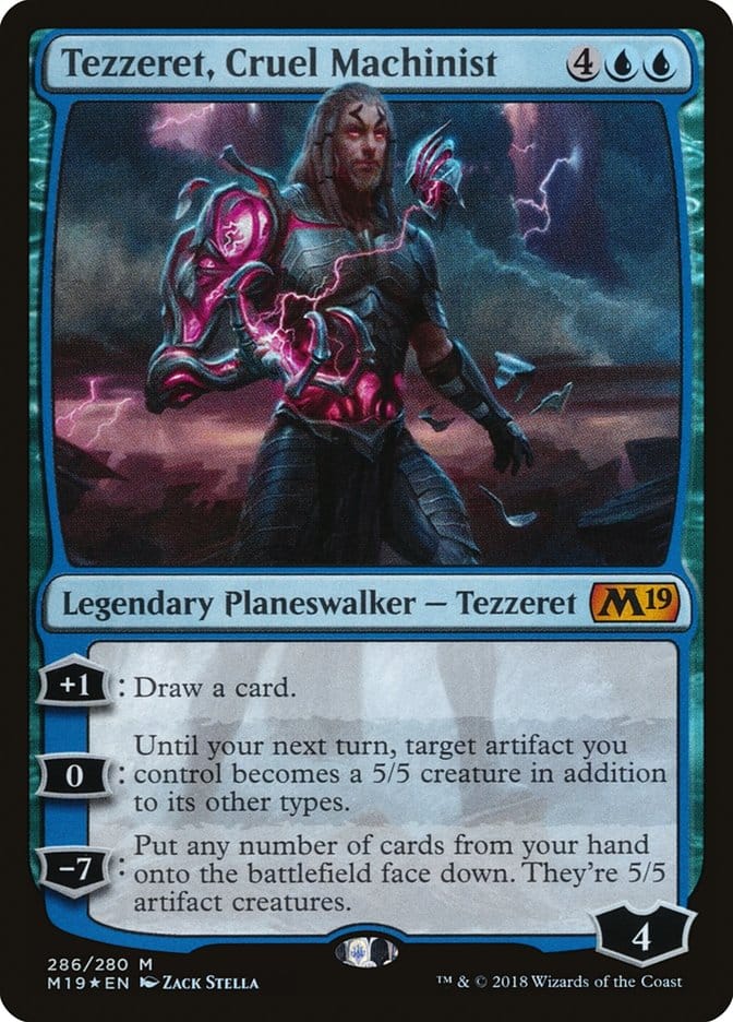 Tezzeret, Cruel Machinist [Core Set 2019] Magic: The Gathering