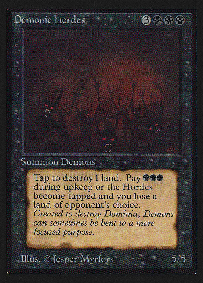 Demonic Hordes [International Collectors' Edition] Magic: The Gathering