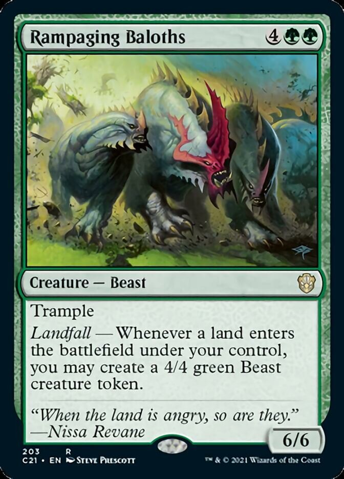 Rampaging Baloths [Commander 2021] Magic: The Gathering