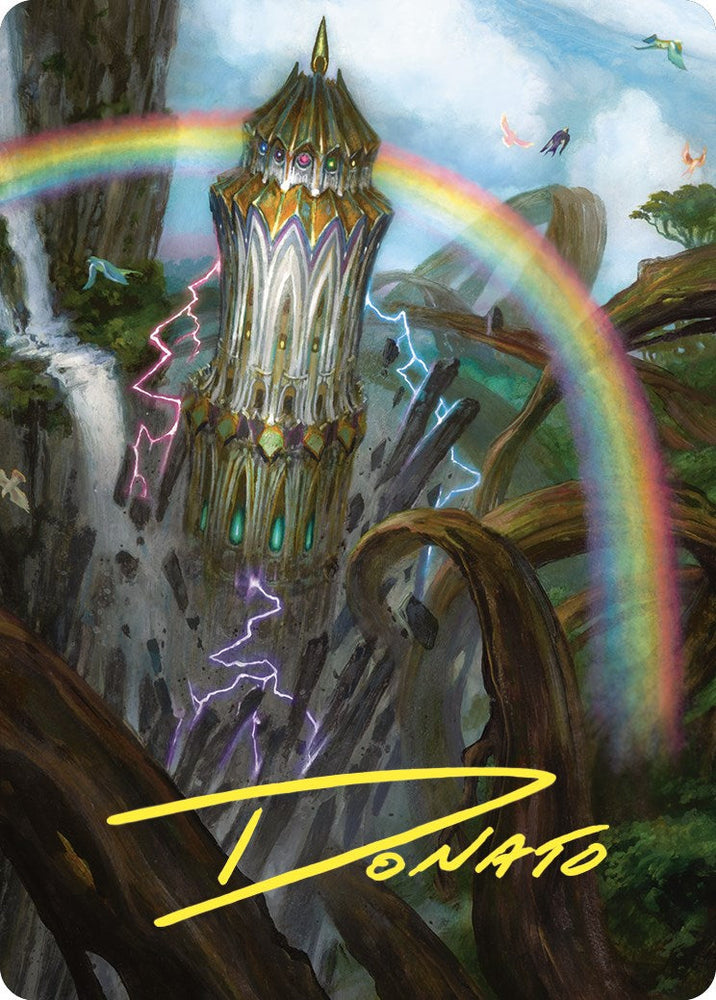 Command Tower Art Card (Gold-Stamped Signature) [Commander Masters Art Series] Magic: The Gathering