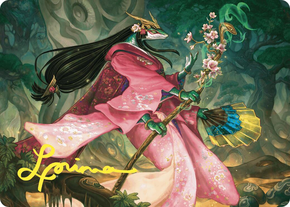 Sakiko, Mother of Summer Art Card (Gold-Stamped Signature) [Commander Masters Art Series] Magic: The Gathering