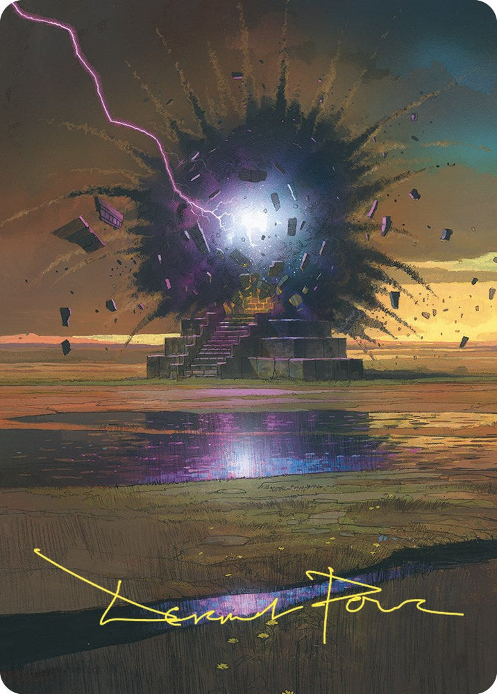 Return to Dust Art Card (Gold-Stamped Signature) [Commander Masters Art Series] Magic: The Gathering