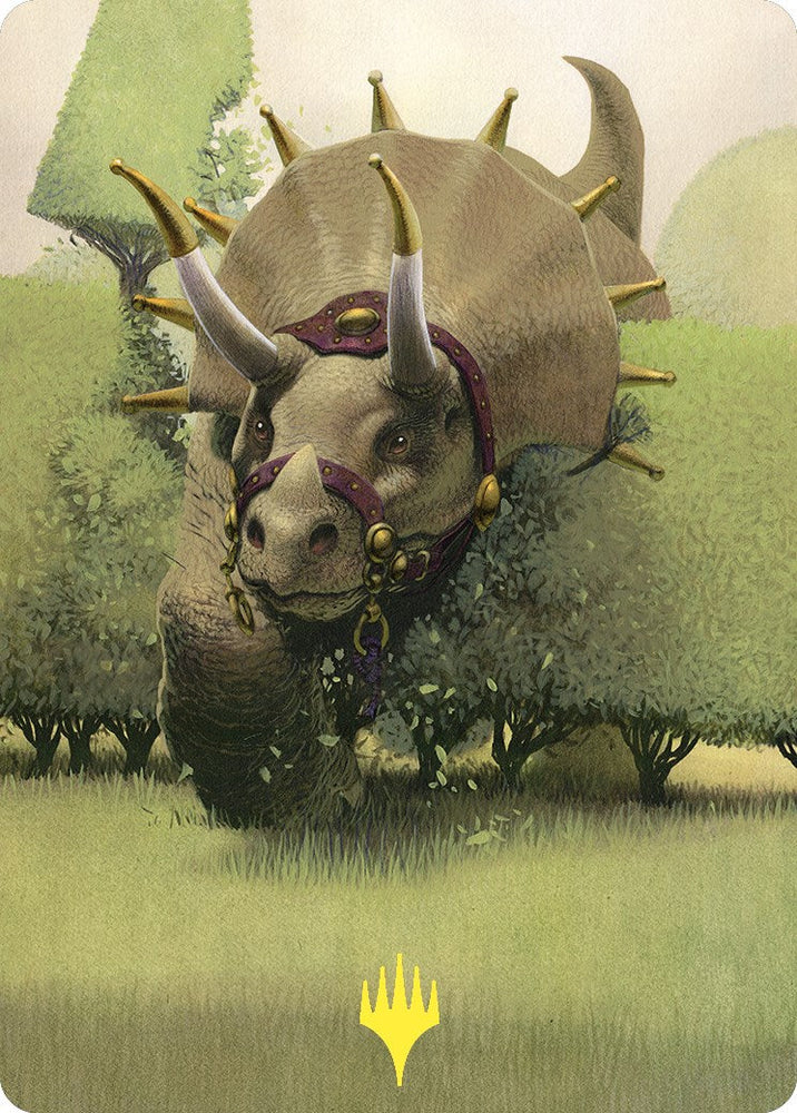 Regal Behemoth Art Card (Gold-Stamped) [Commander Masters Art Series] Magic: The Gathering