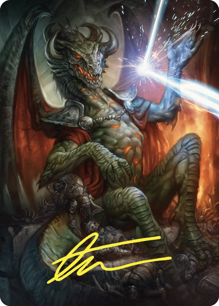 Deflecting Swat Art Card (Gold-Stamped Signature) [Commander Masters Art Series] Magic: The Gathering